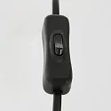 table lamp ANIMAUX - SURICATE up, with switch, with shade, with plug E27 IP20, black matt 