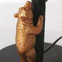 anne light & home table lamp ANIMAUX - SURICATE up, with switch, with shade, with plug E27 IP20, black matt 
