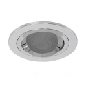 recessed luminaire PÉLITE SPOT round, swivelling GU10 IP20, steel brushed dimmable