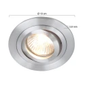 recessed luminaire PÉLITE SPOT round, swivelling GU10 IP20