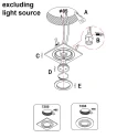 recessed luminaire PÉLITE SPOT round, swivelling GU10 IP20