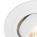 Steinhauer recessed luminaire PÉLITE SPOT round, swivelling GU10 IP20, white matt dimmable