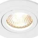 Steinhauer recessed luminaire PÉLITE SPOT round, swivelling GU10 IP20, white matt dimmable
