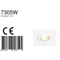 recessed luminaire PÉLITE SPOT swivelling, square GU10 IP20