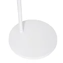 Steinhauer floor lamp SPARKLED LIGHT half round, with switch, with shade, with plug, adjustable E27 IP20, white matt 