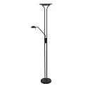 ceiling floodlight BIRON with switch, with flex arm, with LED spot IP20, black matt dimmable