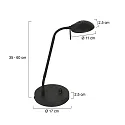 Mexlite Table lamp BIRON, 1 flame, bronze