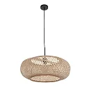 Steinhauer pendant luminaire SPARKLED LIGHT - IKARO 1 flame, round E27 IP20, beech, natural colour dimmable