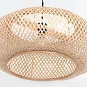 Steinhauer pendant luminaire SPARKLED LIGHT - IKARO 1 flame, round E27 IP20, beech, natural colour dimmable