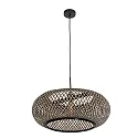 Steinhauer pendant luminaire SPARKLED LIGHT - IKARO 1 flame, round E27 IP20, beech, natural colour dimmable