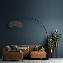 floor lamp SPARKLED LIGHT - IKARO ribbed, cylindrical, with switch, with shade, adjustable E27 IP20