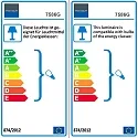 Steinhauer pendant luminaire BIKKEL - Ø 42CM 1 flame, medium E27 IP20, green dimmable