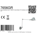 Mexlite Mexlite Wall luminaire DAVIN, 1 flame, reflector, green