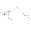 Mexlite Wall luminaire DAVIN, 1 flame, reflector, green
