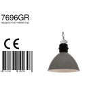 anne light & home AN Pendant luminaire FRISK, 1 flame, metal, grey