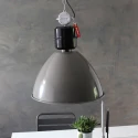 anne light & home AN Pendant luminaire FRISK, 1 flame, metal, grey
