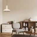 Mexlite pendant luminaire EDEN 1 flame E27 IP20, creme dimmable