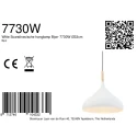Mexlite Mexlite Pendant luminaire BJORR, 1 flame, 30cm, white