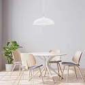 Mexlite Mexlite Pendant luminaire BJORR, 1 flame, 45cm, white