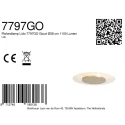 Steinhauer ceiling luminaire LIDO 1 flame IP20, gold dimmable