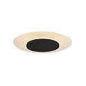 ceiling luminaire LIDO small, round, indirect, perforated IP20, black matt dimmable