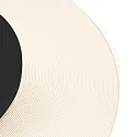 ceiling luminaire LIDO small, round, indirect, perforated IP20, black matt dimmable