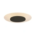 Steinhauer ceiling luminaire LIDO round, medium, indirect, perforated IP20, black matt dimmable