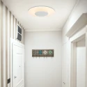 ceiling luminaire LIDO large, round, indirect, perforated IP20, black matt dimmable