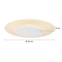 ceiling luminaire LIDO large, round, indirect, perforated IP20, black matt dimmable