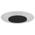 ceiling luminaire LIDO large, round, indirect, perforated IP20, black matt dimmable