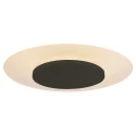 Steinhauer ceiling luminaire LIDO large, round, indirect, perforated IP20, black matt dimmable
