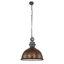 pendant luminaire BIKKEL - Ø 52CM 1 flame, large E27 IP20, brown, pied dimmable