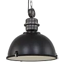 Steinhauer pendant luminaire BIKKEL - Ø 52CM 1 flame, large E27 IP20, black matt dimmable