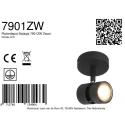 Steinhauer spot NATASJA 1 flame, Dim-To-Warm, adjustable GU10 IP20, black matt dimmable