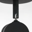 Steinhauer spot NATASJA 1 flame, Dim-To-Warm, adjustable GU10 IP20, black matt dimmable