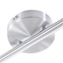 Steinhauer spotlight bar NATASJA 2 flames, Dim-To-Warm, adjustable GU10 IP20, steel brushed dimmable