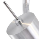 spotlight bar NATASJA 6 flames, long, Dim-To-Warm, adjustable GU10 IP20, steel brushed dimmable