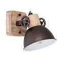 Mexlite Spot GEARWOOD, 1 flame, brown