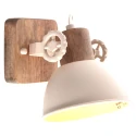 ceiling luminaire GEARWOOD 1 flame E27 IP20, creme dimmable