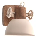 ceiling luminaire GEARWOOD 1 flame E27 IP20, creme dimmable