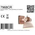 ceiling luminaire GEARWOOD 1 flame E27 IP20, creme dimmable