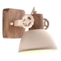 ceiling luminaire GEARWOOD 1 flame E27 IP20, creme dimmable