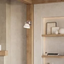 ceiling luminaire GEARWOOD 1 flame E27 IP20, creme dimmable