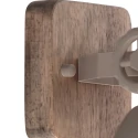 Mexlite ceiling luminaire GEARWOOD 1 flame E27 IP20, taupe dimmable