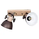 Mexlite Mexlite Spot GEARWOOD, 2 flames, anthracite