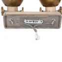 Mexlite Mexlite Spot GEARWOOD, 2 flames, brown