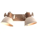 ceiling luminaire GEARWOOD 2 flames E27 IP20, creme dimmable