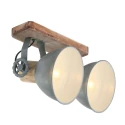 Mexlite Mexlite Spot GEARWOOD, 2 flames, grey