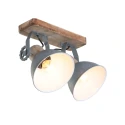 Mexlite Mexlite Spot GEARWOOD, 2 flames, grey