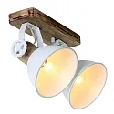 Mexlite Spot GEARWOOD, 2 flames, white